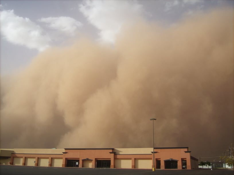 Dust storms in Tucson
